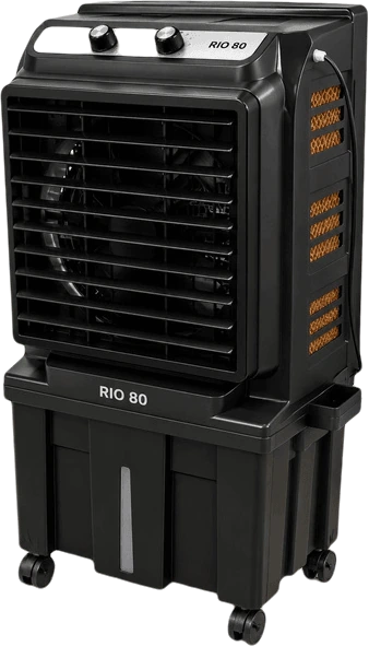 RIO 80 air cooler, three-quarter view